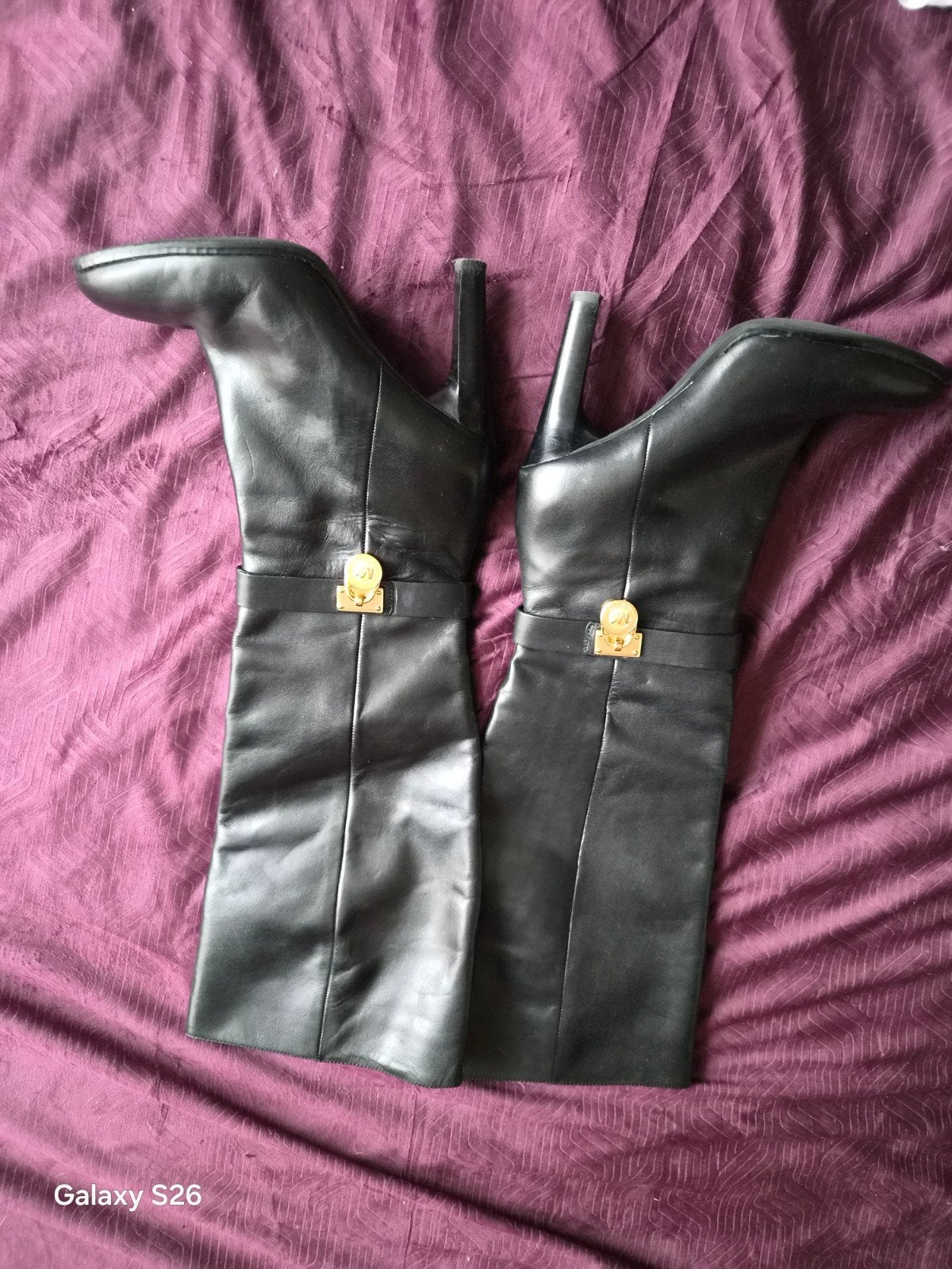 micheal kors laarsen  zwart maat 37, Kleding | Dames, Ophalen of Verzenden, Zo goed als nieuw, Zwart, Hoge laarzen