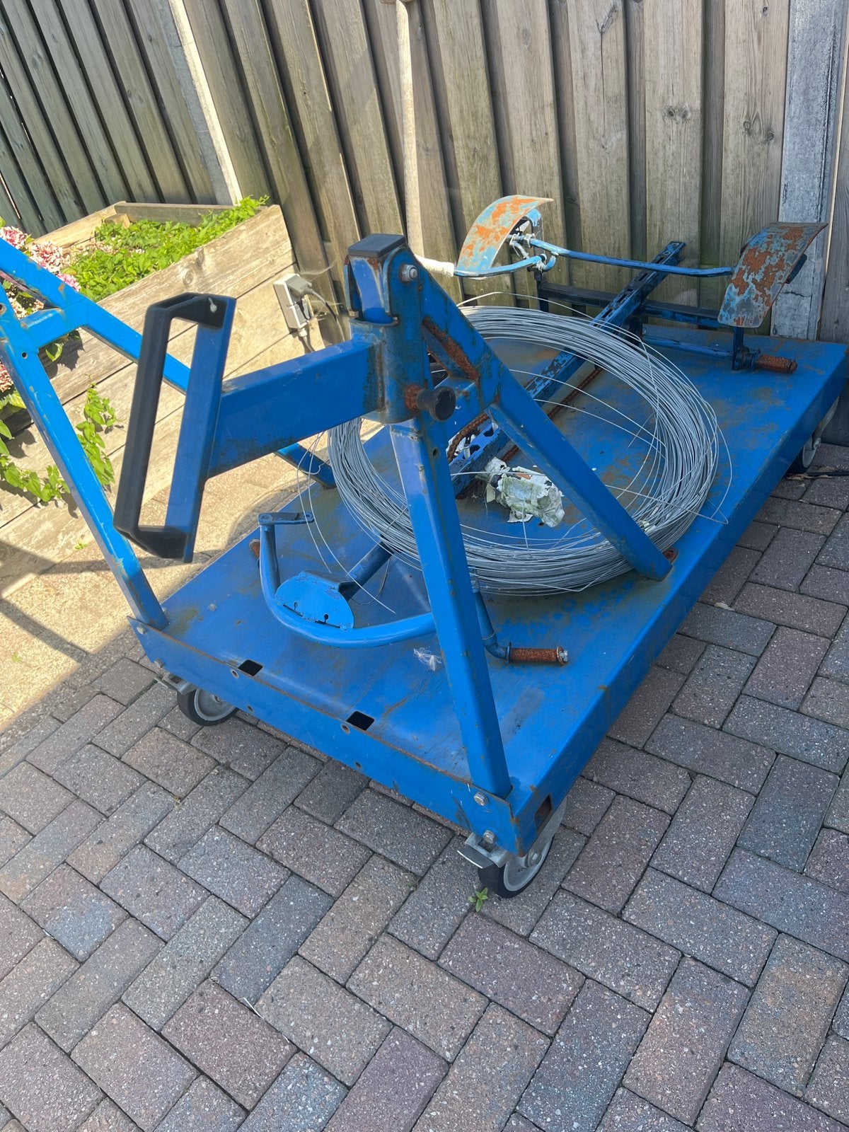 Grote trolley, Ophalen, Gebruikt