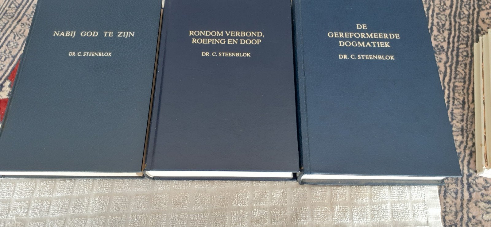 3x dr. C. STEENBLOK,  Rondom verbond,roeping en doop enz., Boeken, Ophalen of Verzenden