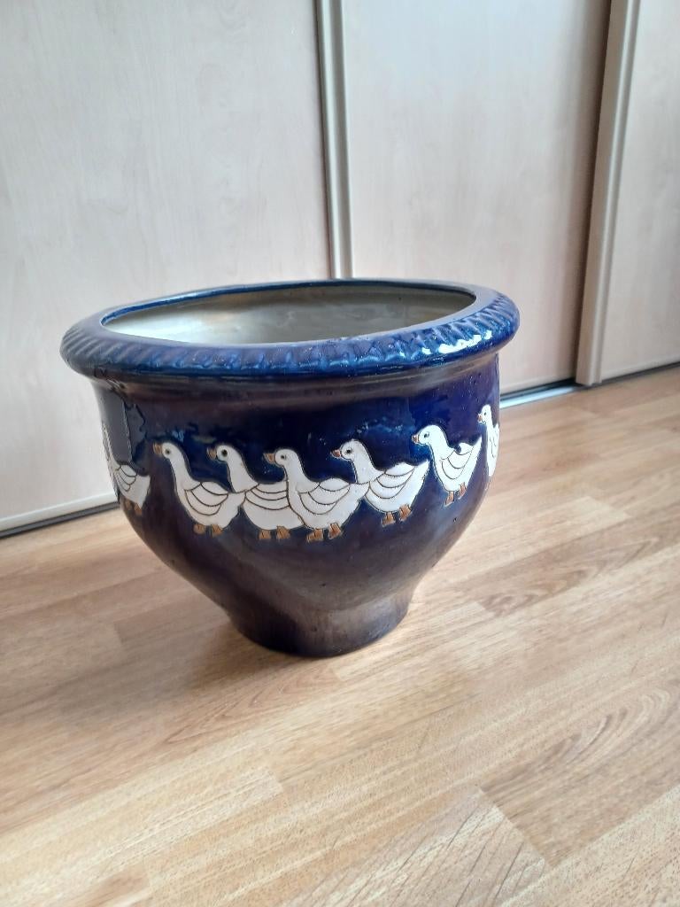 Bloempot, Rond, Zo goed als nieuw, Minder dan 40 cm, Balkon
