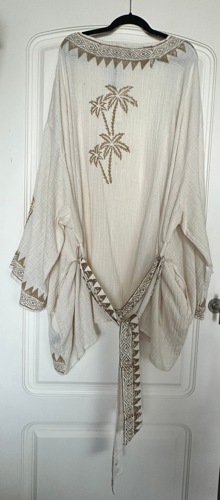Kimono met palmbomen en centuur , one size , nieuw, Overige kleuren, Maat 46/48 (XL) of groter, Nieuw, Ophalen of Verzenden