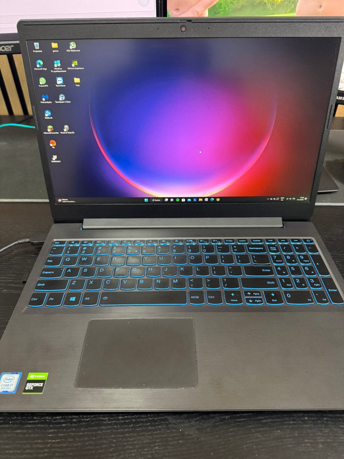 Lenovo Gaming Laptop i7 9th Gen, NVIDIA GTX, 15 inch, Met videokaart, 2 tot 3 Ghz, Ophalen of Verzenden, Zo goed als nieuw