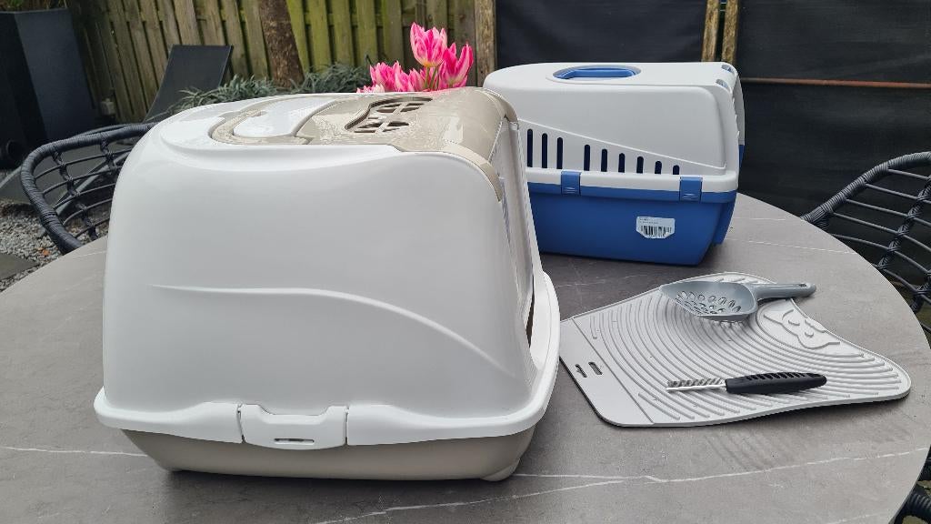 Kattenbak en meer, Dieren en Toebehoren, Katten-accessoires, Ophalen, Gebruikt