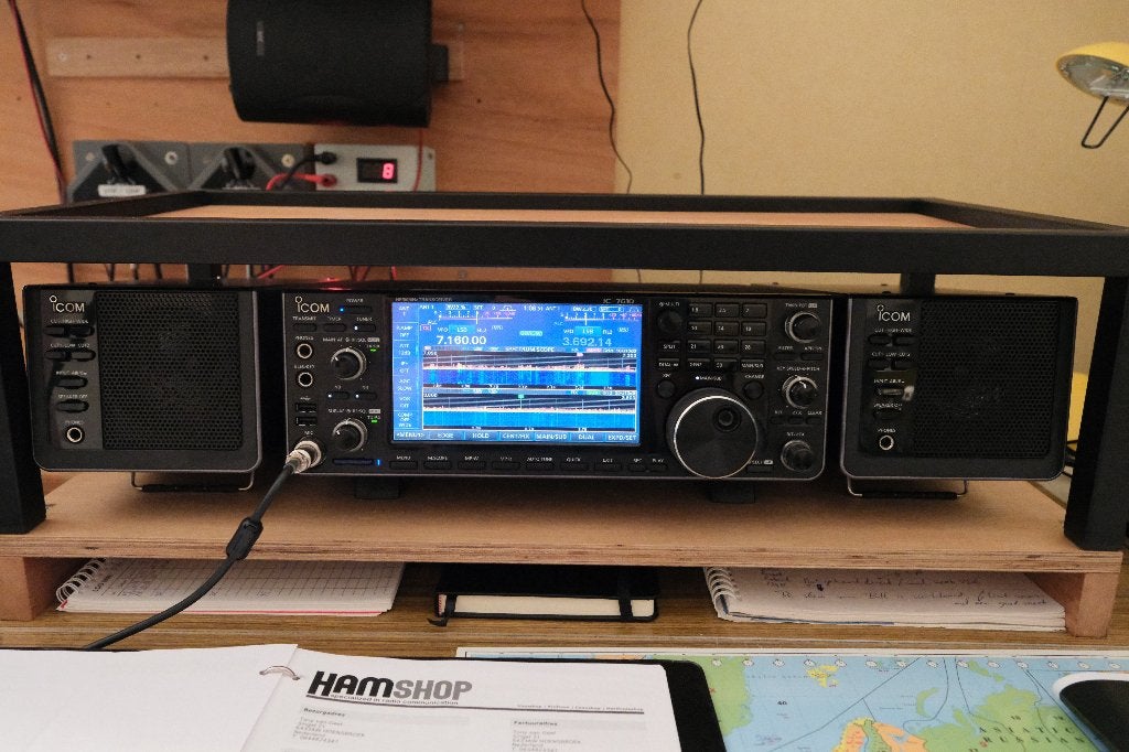 Icom IC 7610 + 2x SP41 speakers, Ophalen of Verzenden, Zo goed als nieuw, Zender en Ontvanger