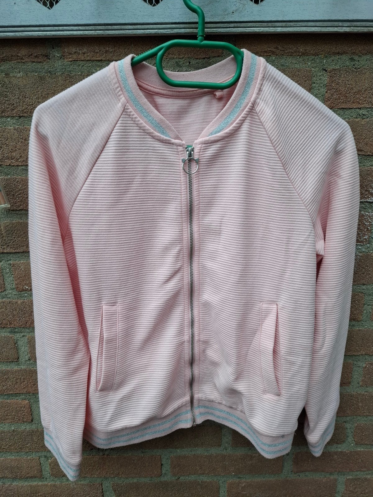 Roze bomberjack C&A Here+There maat 146/152, Kinderen en Baby's, Gebruikt, Meisje, C&A Here+There, Ophalen of Verzenden