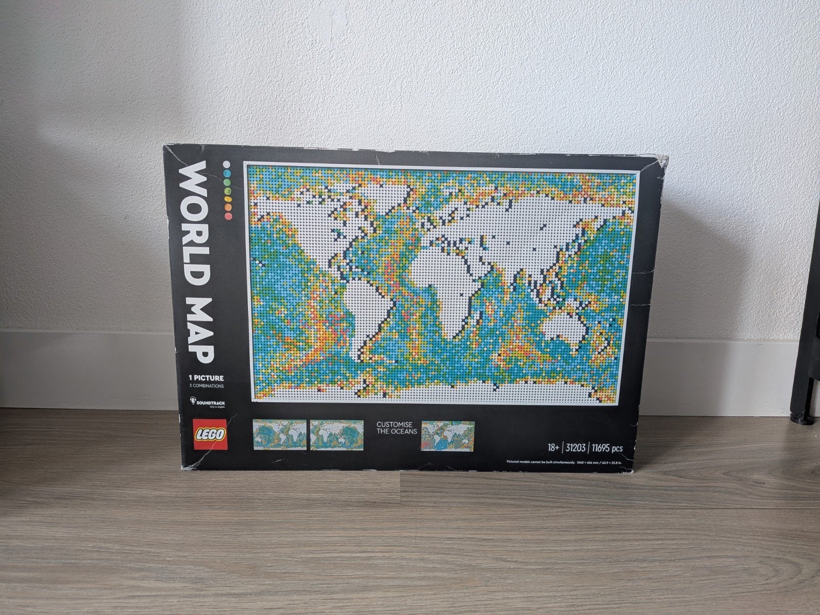 LEGO World Map 31203 – Zo goed als nieuw – Compleet met doos, Overige thema's, Lego, Ophalen of Verzenden, Zo goed als nieuw