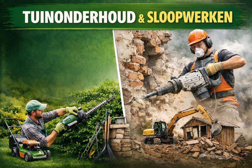 Tuinonderhoud en sloopwerken, Diensten en Vakmensen, Sloopwerk binnen
