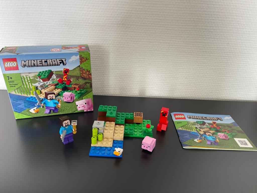 Lego Minecraft 21177 De creeper hinderlaag, Compleet, Minecraft, Lego, Ophalen of Verzenden