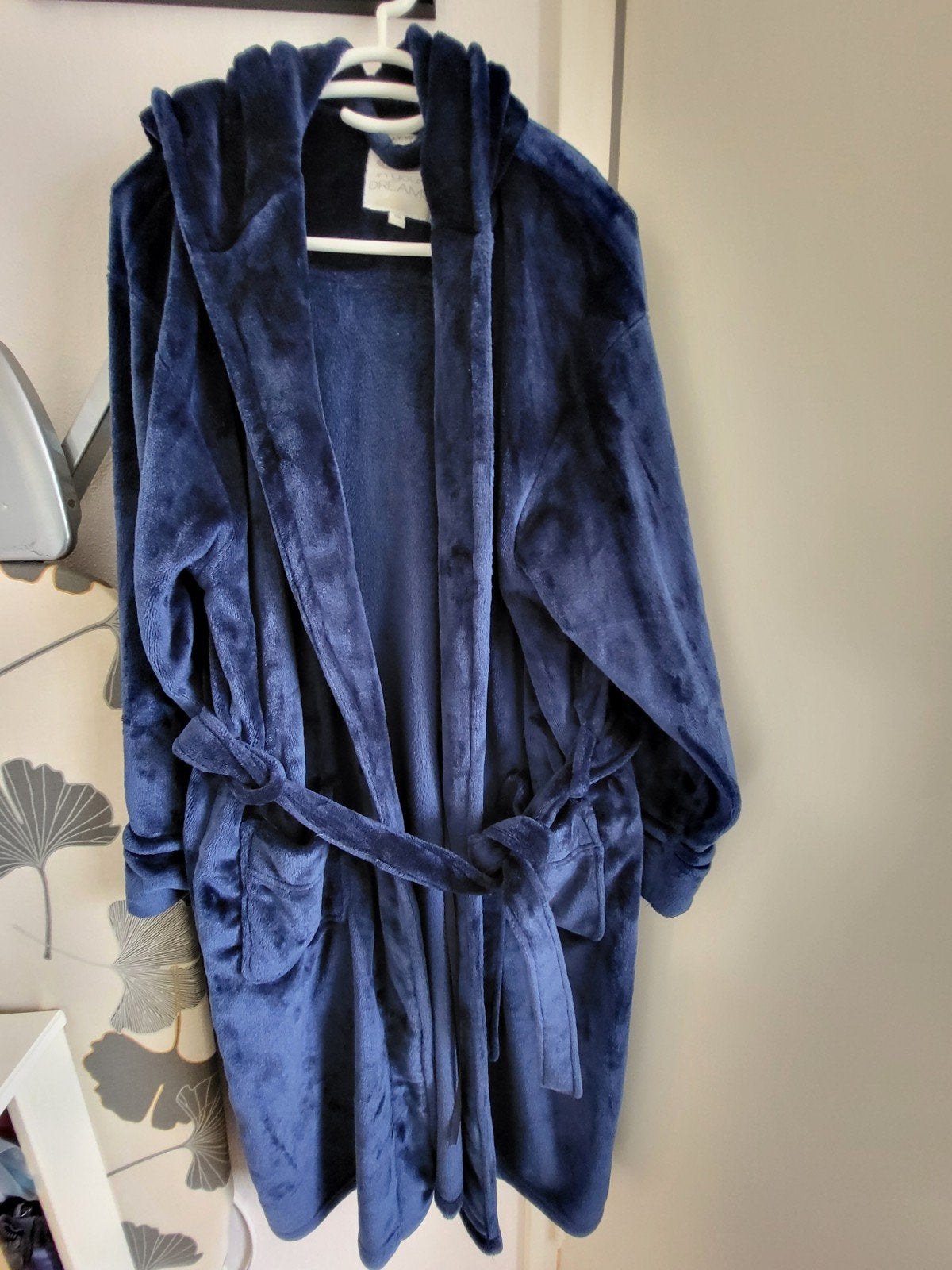 Zachte blauwe badjas met capuchon - In Your Dreams, Kleding | Heren, Overige Herenkleding, Ophalen, Zo goed als nieuw
