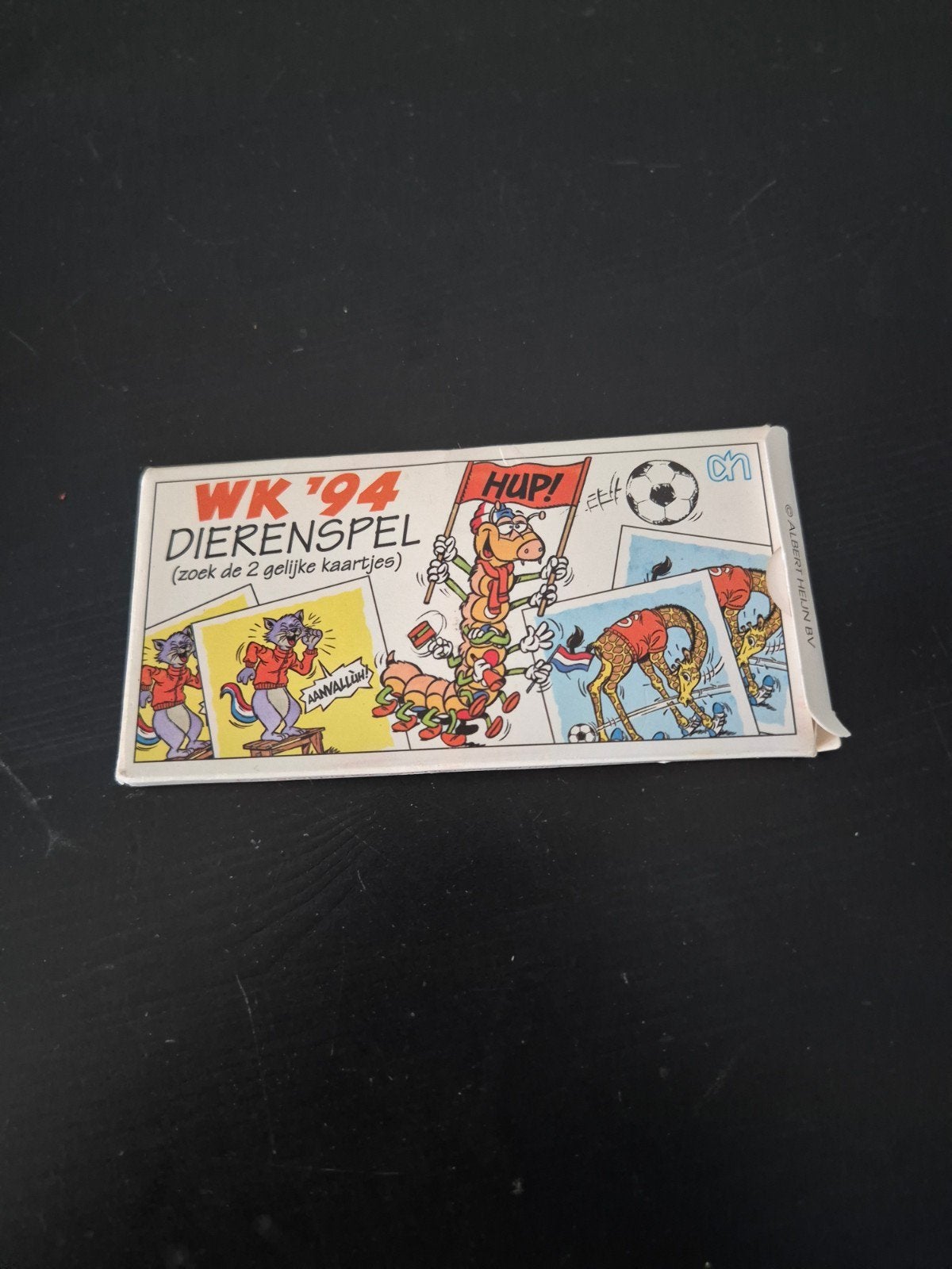 WK '94 Dierenspel (zoek de 2 gelijke kaartjes), Een of twee spelers, Ophalen of Verzenden, Gebruikt, Albert Heijn