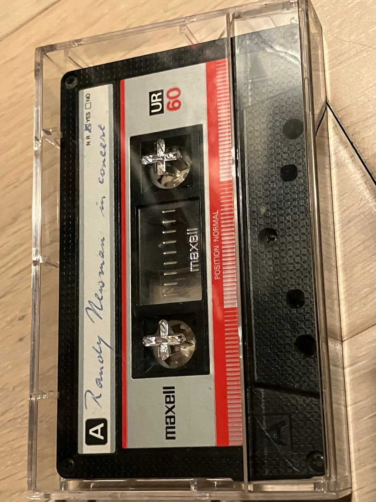 Maxell UR 60 Cassettebandje met Randy Newman opname, Gebruikt, 1 bandje, Ophalen of Verzenden, Voorbespeeld