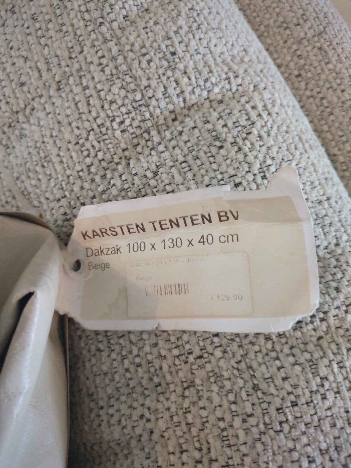 Karsten Tenten BV Dakzak 100x130x40 cm - Beige, Ophalen, Gebruikt