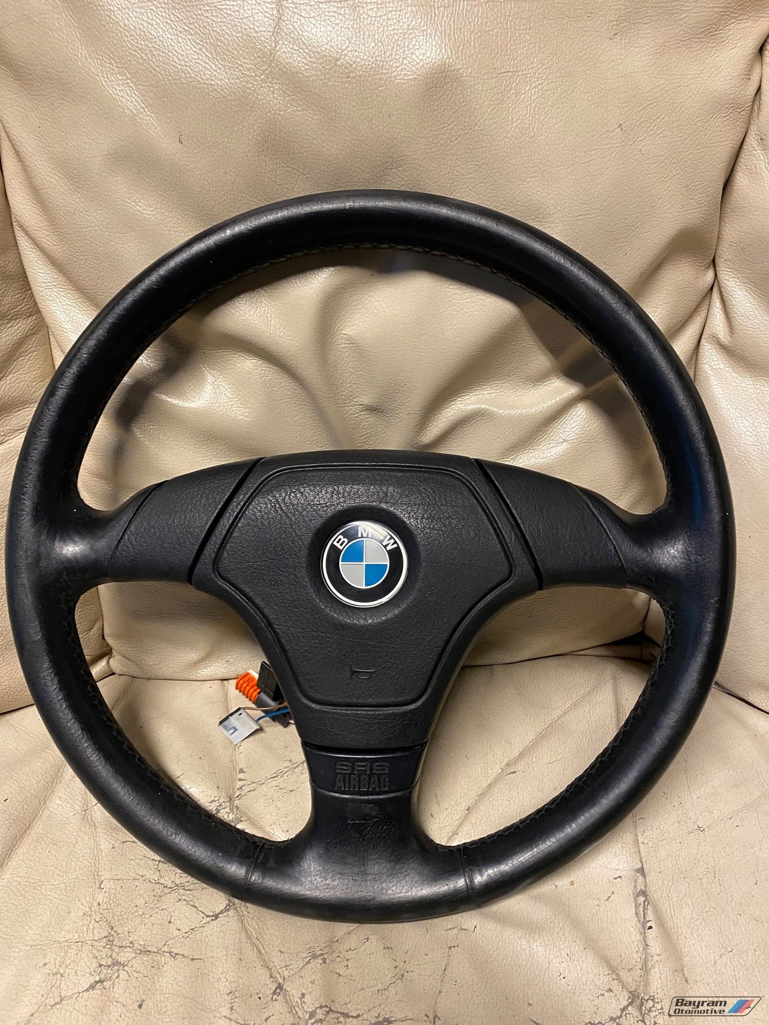 Foto 3 van Bmw E36 zwart lederen sportstuur stuur Z3 3-serie M3 coupe