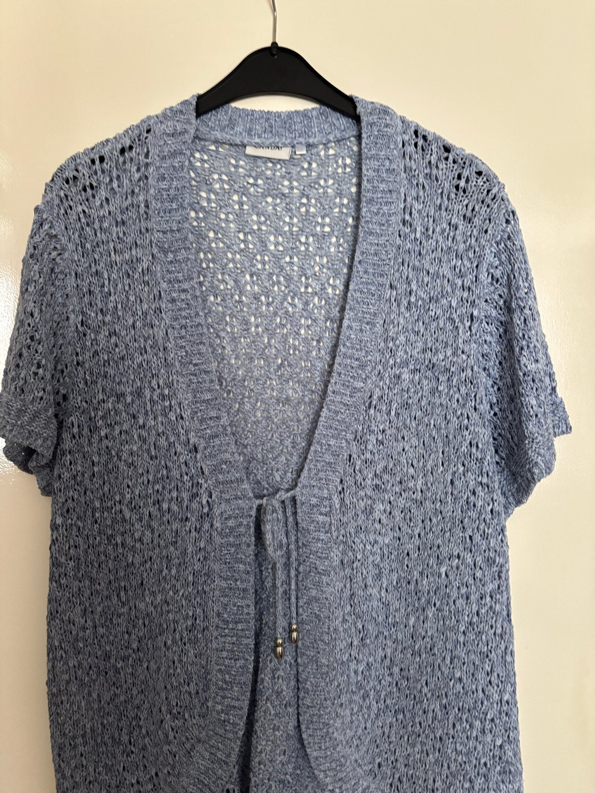 Mooi lichtblauw zomer vestje van Canda, maat 46/48, Ophalen of Verzenden, Zo goed als nieuw, Maat 46/48 (XL) of groter, Blauw