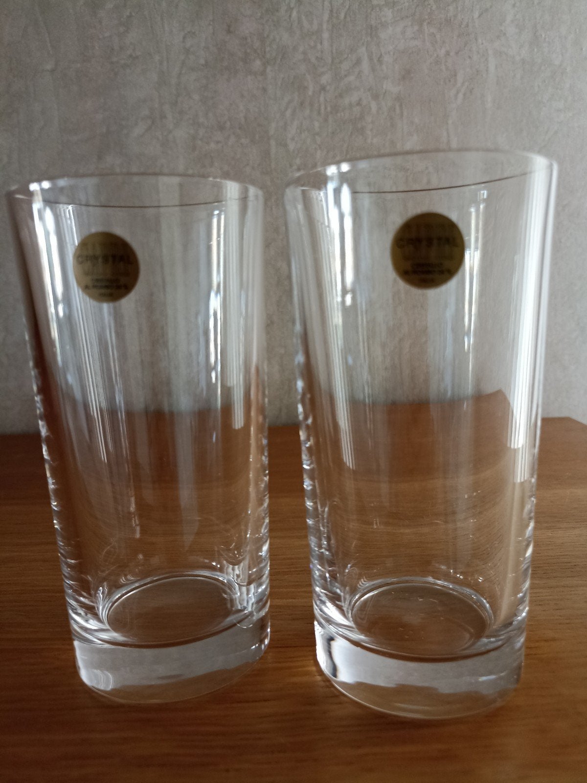 2 Capri Crystal 24% loodkristal glazen - Italië, Ophalen of Verzenden