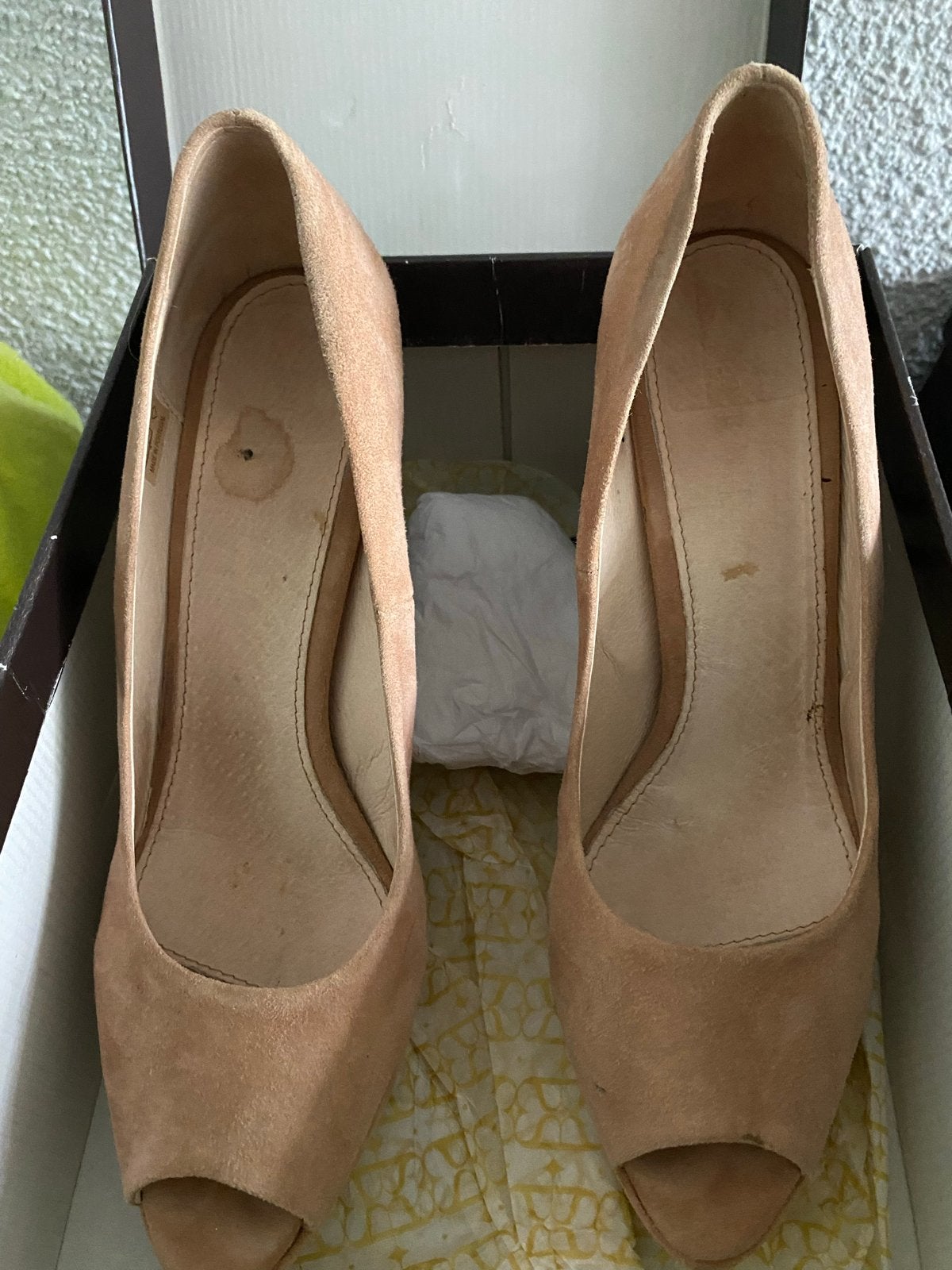 Supertrash Peep-toe Pumps Maat 41 - Peach Suède, Ophalen, Gedragen, Overige kleuren, Pumps