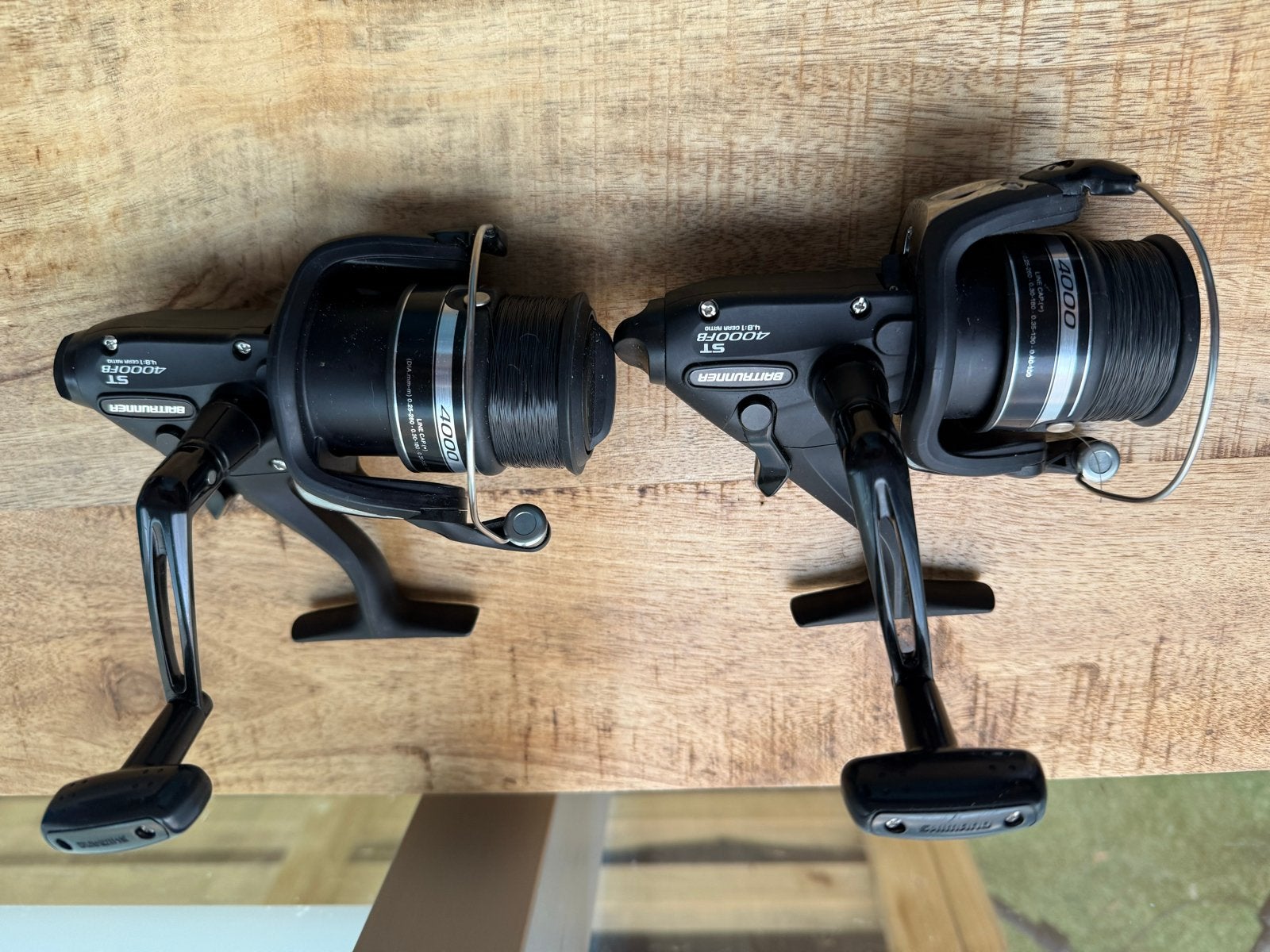Shimano ST 4000FB Baitrunner Molens - Set van 2, Watersport en Boten, Ophalen, Gebruikt, Molen