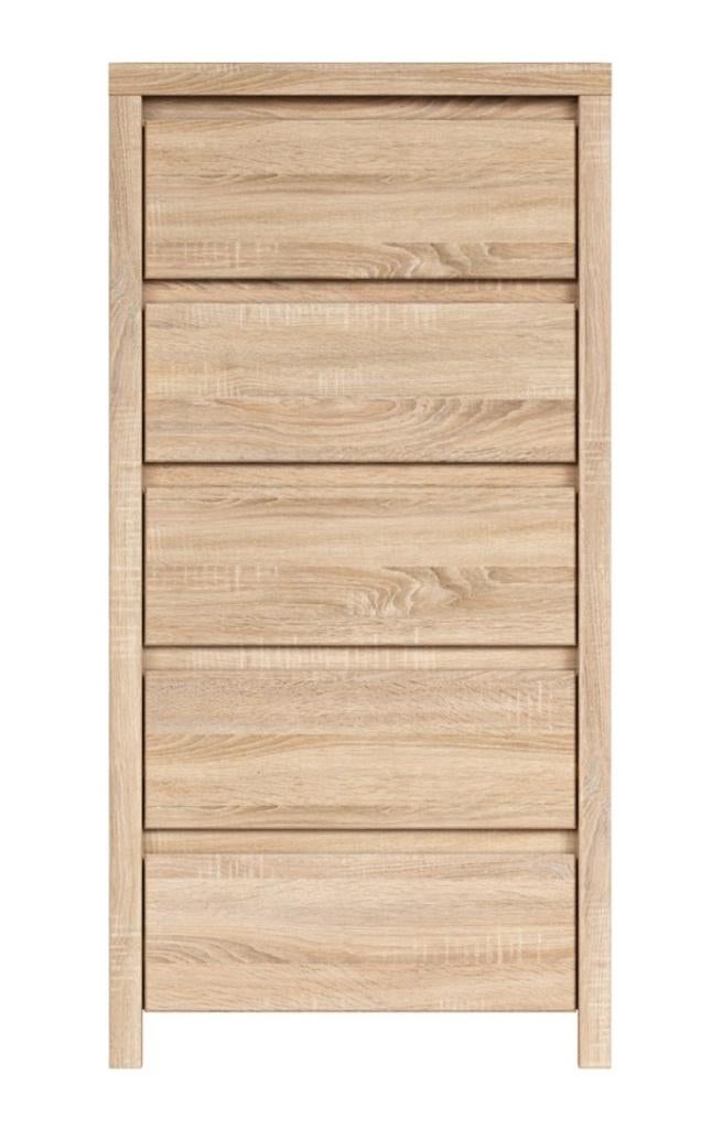 VOORRAAD Halfhoge kast met vijf laden | Sonoma eiken, Huis en Inrichting, Kasten | Ladekasten, Nieuw, Minder dan 100 cm, 50 tot 100 cm