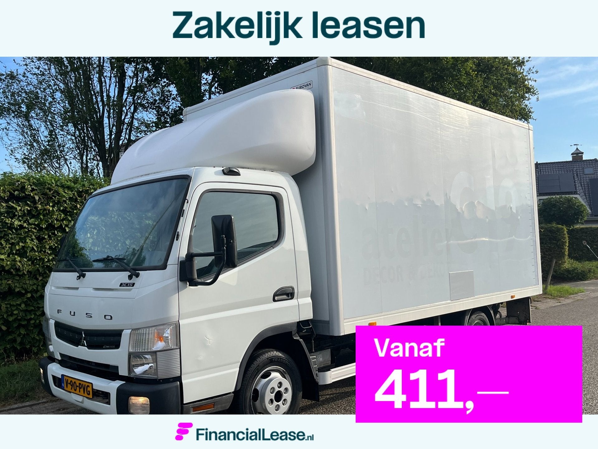 Mitsubishi Fuso Canter 3C15 3.0 Bakwagen | Laadklep, Euro 5, Gebruikt, Zwart, 4 cilinders