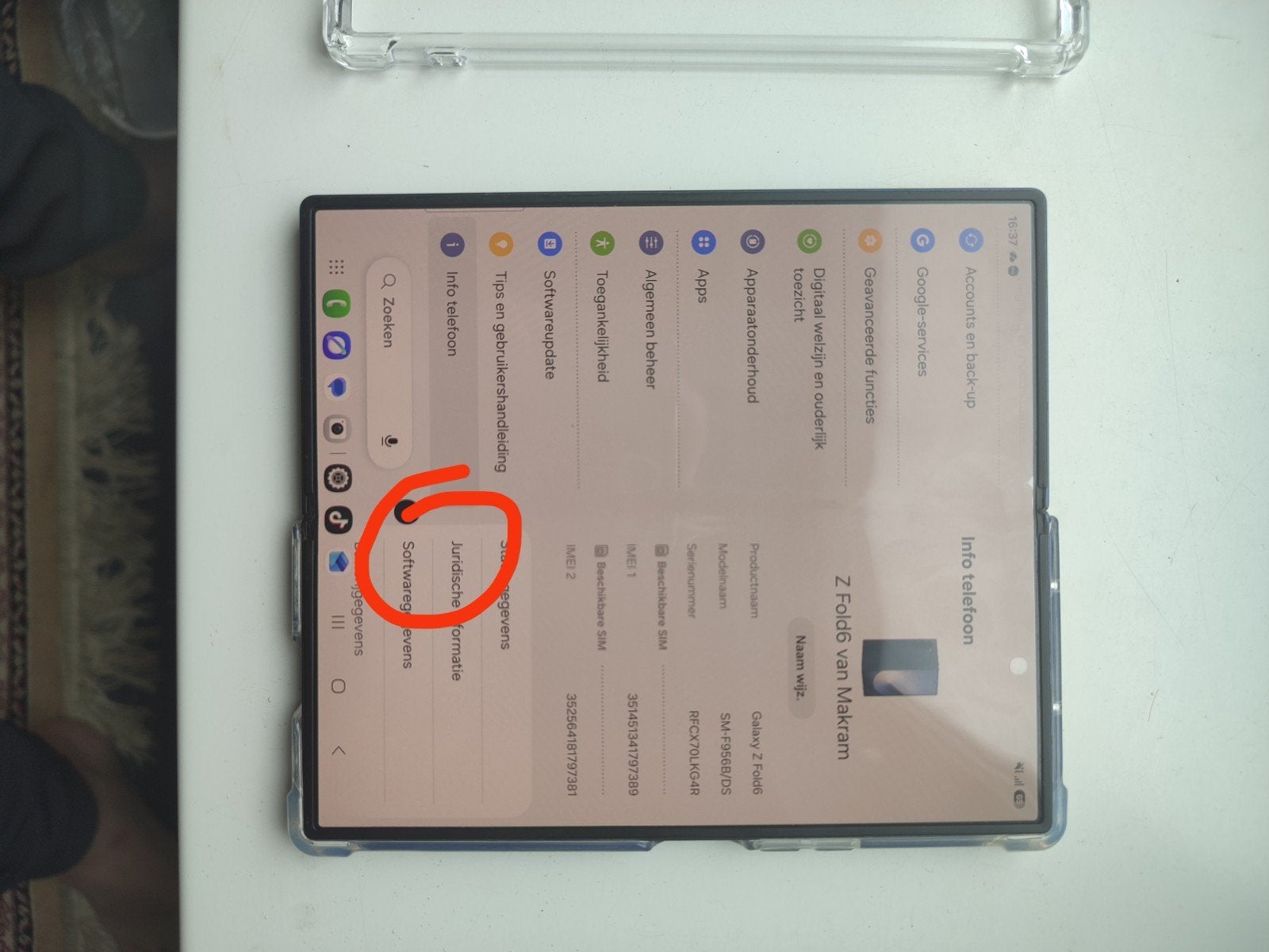 Samsung Galaxy Z Fold 6 - gebruikt, Telecommunicatie, Mobiele telefoons | Samsung, Gebruikt, Blauw, Touchscreen, Ophalen of Verzenden