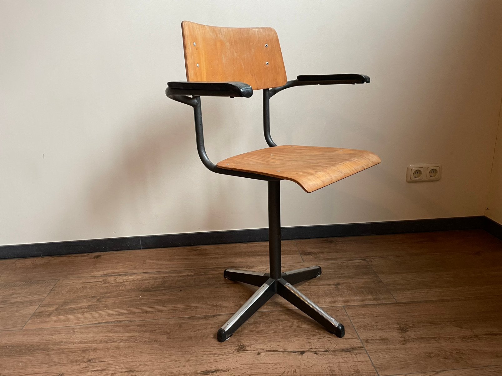Bureaustoel vintage, Ophalen, Gebruikt, Overige kleuren, Bureaustoel