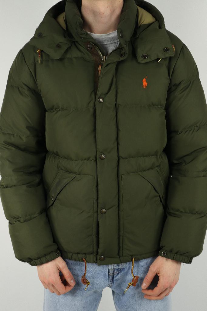 Ralph Lauren puffer (ski) winterjas - S/M - Khaki, -, Maat 48/50 (M), -, Ralph Lauren