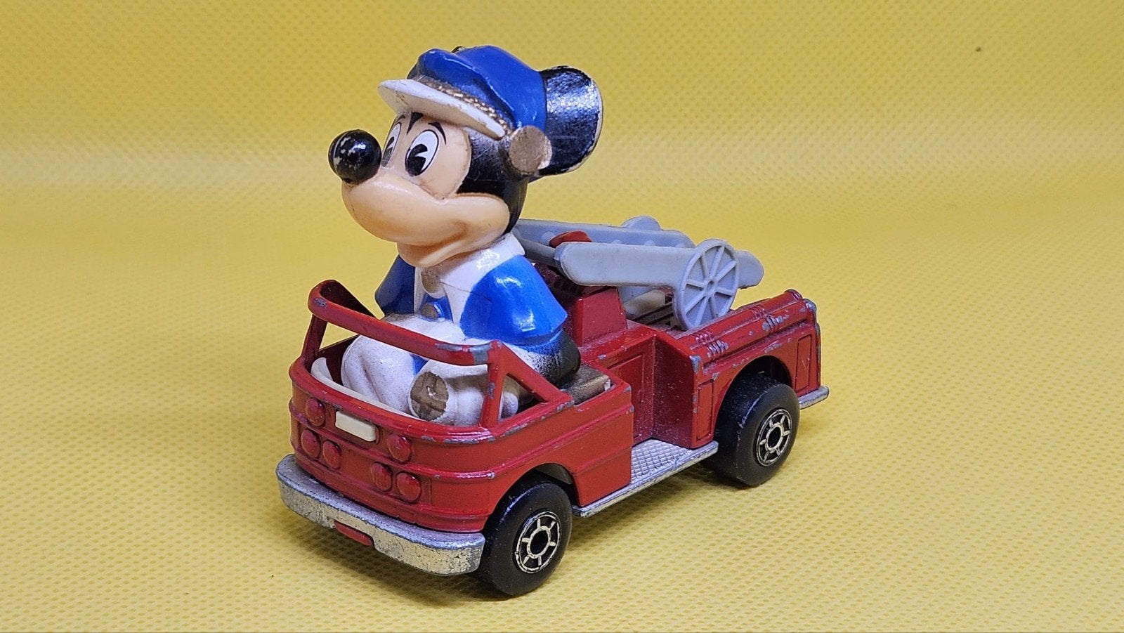 Vintage Matchbox Disney Series Mickey Mouse Brandweerau, Ophalen of Verzenden, Gebruikt