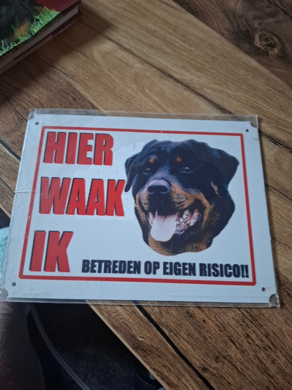 bordje waakhond nieuw in verpakking, Ophalen of Verzenden