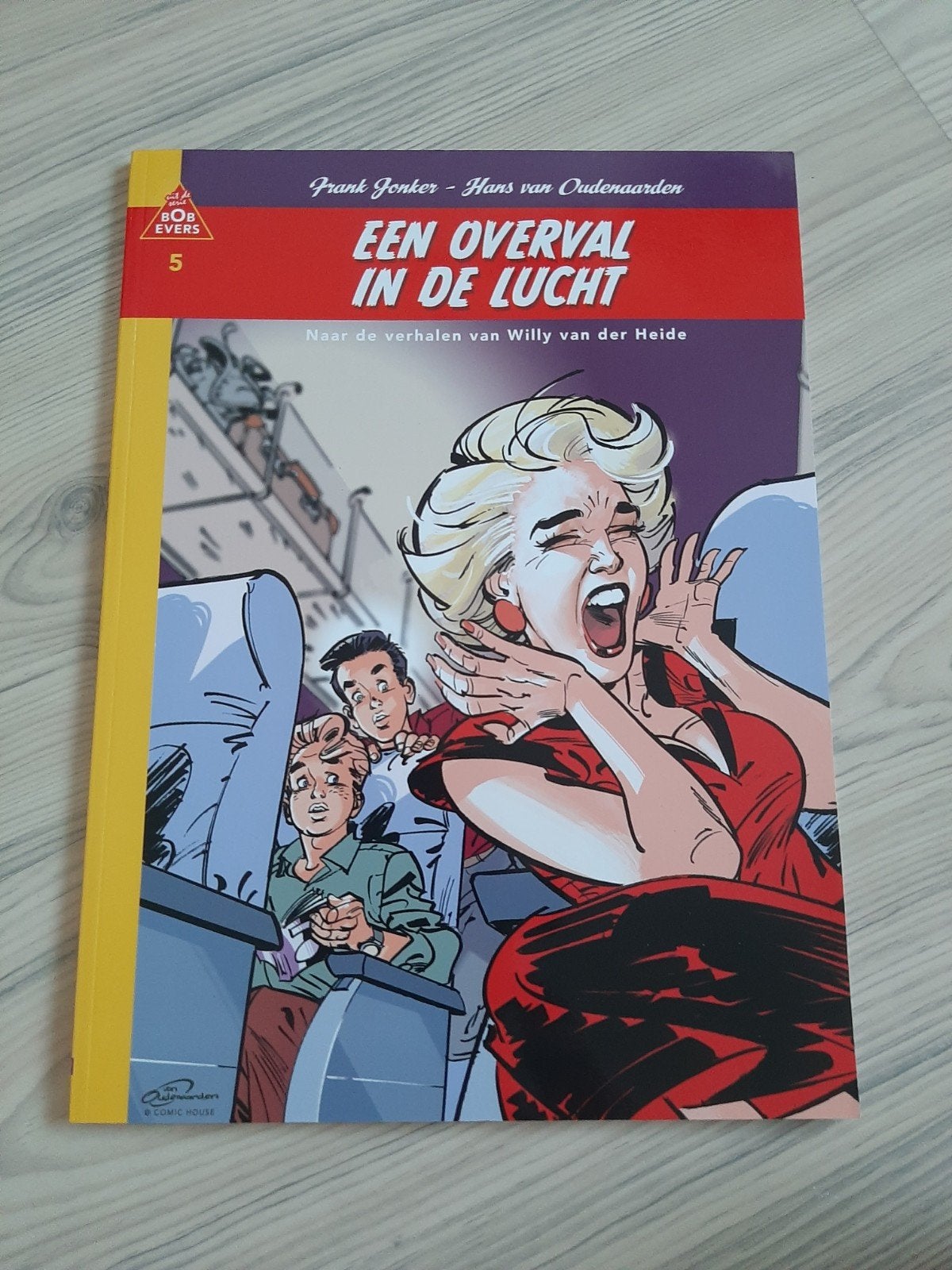 Bob Evers: Een Overval in de Lucht (deel 5), Eén stripboek, Ophalen of Verzenden, Zo goed als nieuw, Frank Jonker - Hans van Oudenaarden