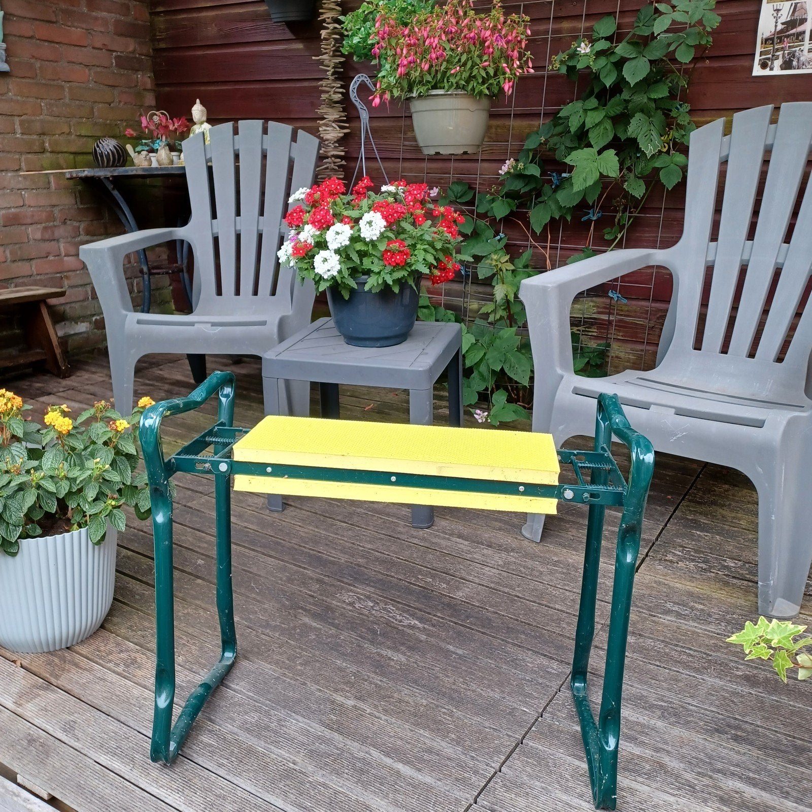 Tuin kniel krukje, Ophalen, 2 zitplaatsen