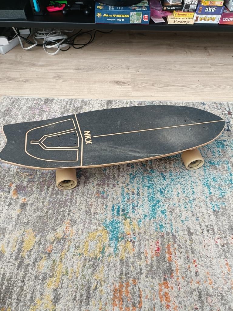 NKX Surfskate / Longboard met nieuwe lagers, Sport en Fitness, Skateboarden, Ophalen, Gebruikt, Skateboard, Longboard