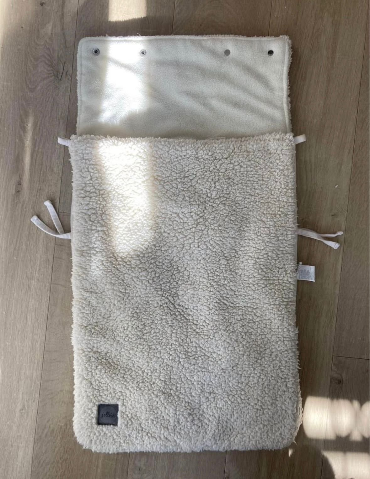 Jollein voetenzak teddy €15, Ophalen, Zo goed als nieuw