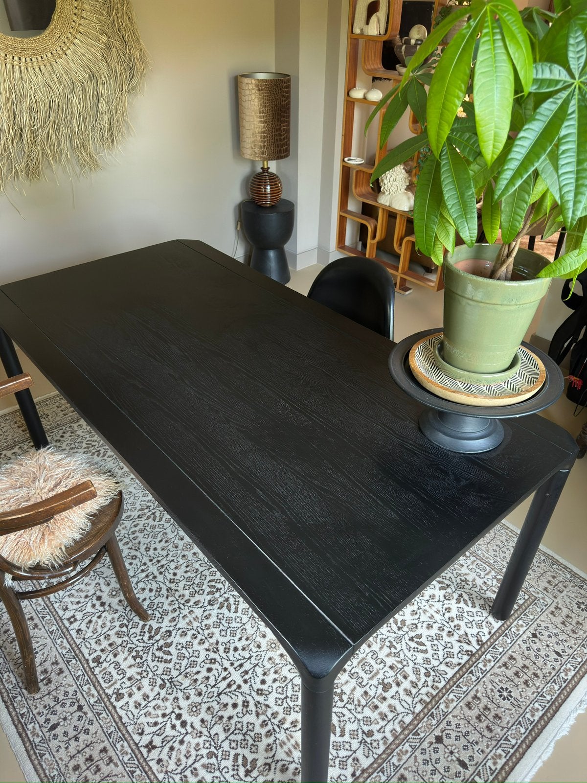 Zuiver eettafel / bureau – zwart – 180 x 90 cm, Ophalen, ., 50 tot 100 cm, Zo goed als nieuw