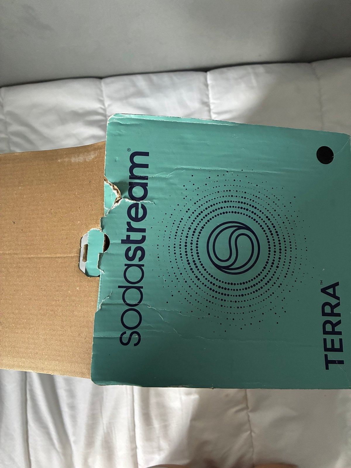 Nieuwe Sodastream Terra bruiswatermachine - doos beschadigd, Ophalen, Nieuw