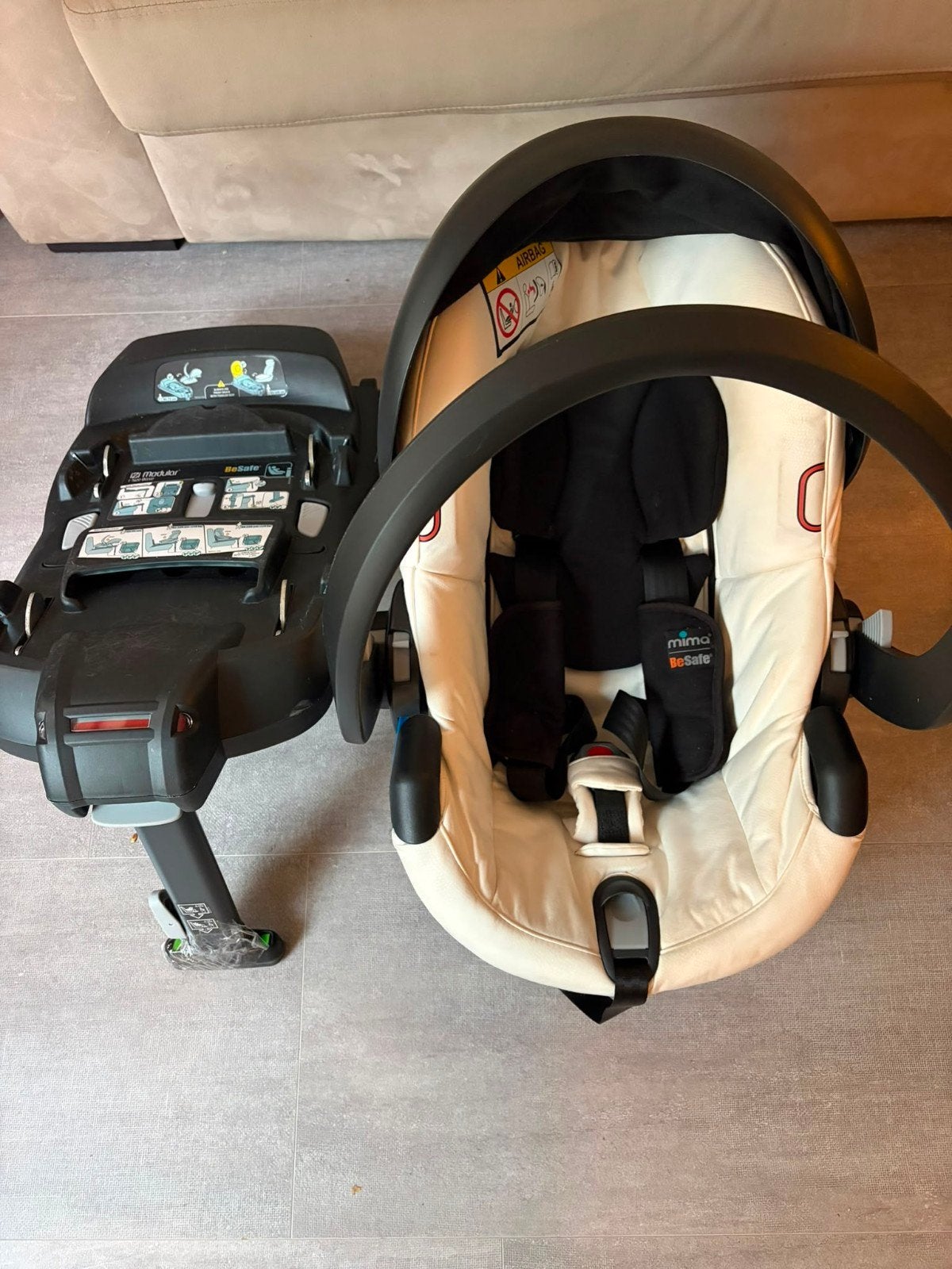 Mima BeSafe autostoel met Stokke iZi Modular i-Size Base, Kinderen en Baby's, Autostoeltjes, Ophalen, Zo goed als nieuw, Overige merken