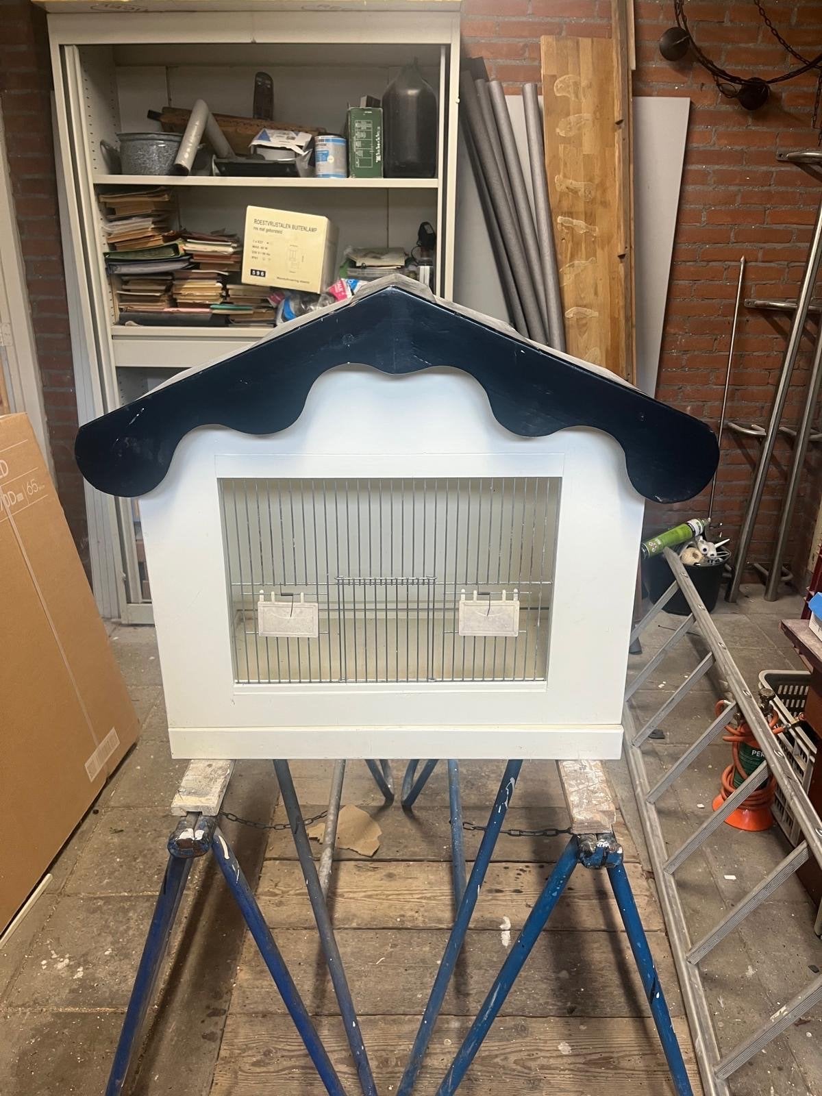 Te koop vogelhokje voor kanarie of parkiet, Ophalen, Hout, Vogelkooi