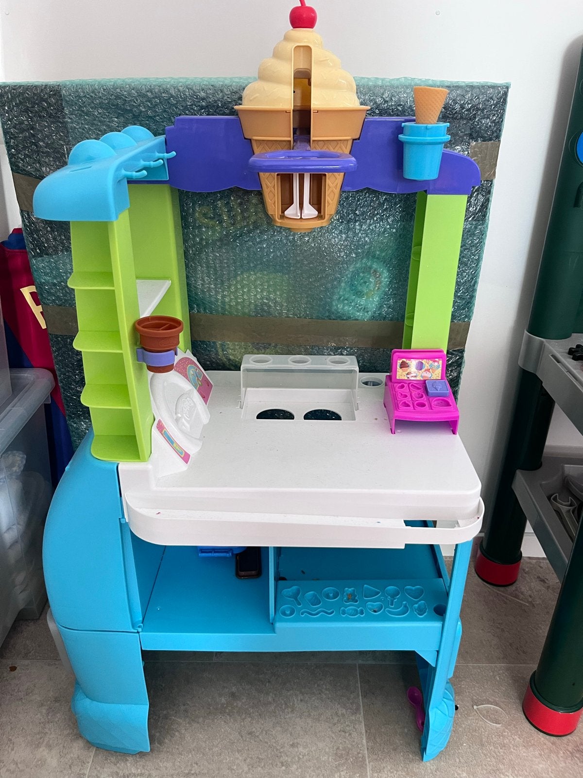 Grote Play-Doh set met ijscokar en eenhoorn, Ophalen, Zo goed als nieuw, Jongen of Meisje