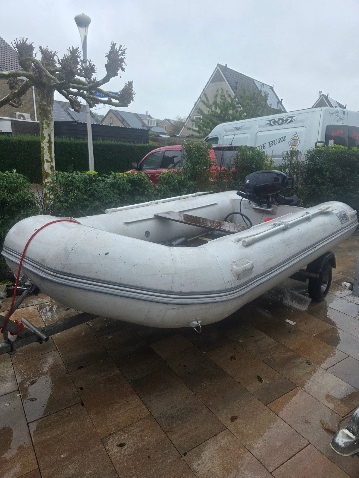 Opblaasboot met Tohatsu buitenboordmotor, Watersport en Boten, Overige merken, Gebruikt, Afdekzeil, Ophalen of Verzenden