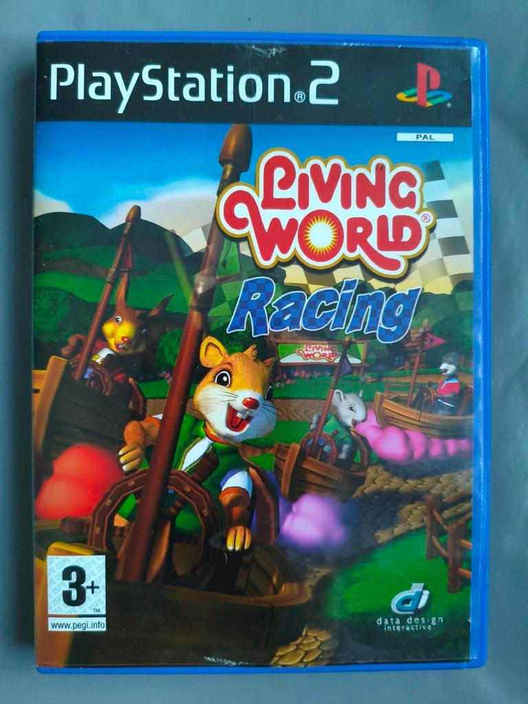 Living World Racing - PlayStation 2 (PS2) - Racegame, Racen en Vliegen, Eén computer, Ophalen of Verzenden, Zo goed als nieuw