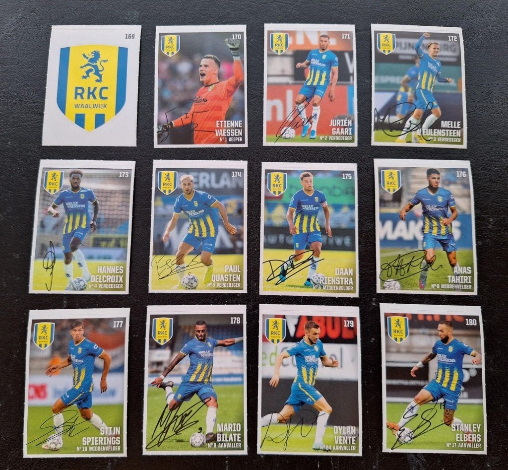 Complete set stickers RKC Waalwijk 2019/20, Verzamelen, Ophalen of Verzenden, Zo goed als nieuw, Overige binnenlandse clubs, Poster, Plaatje of Sticker