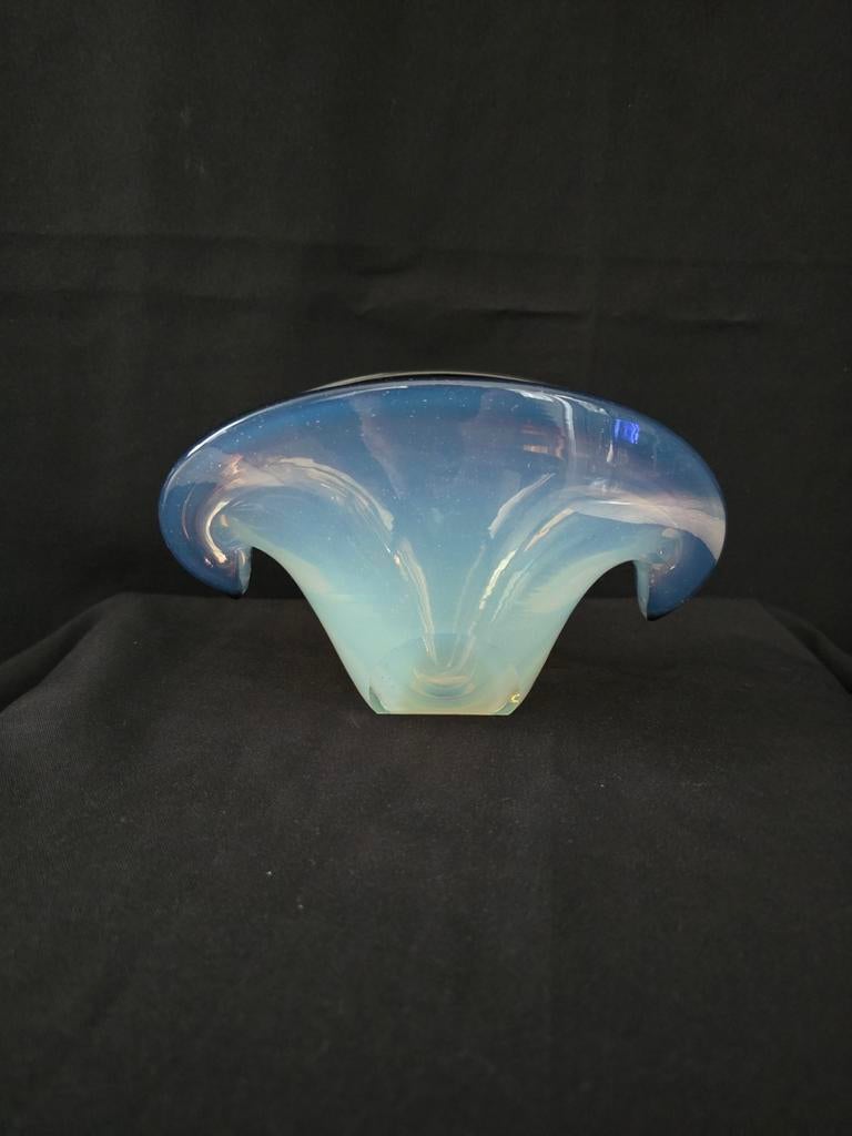 Prachtige schaal / glasobject, shell, Seguso Murano Italy,, Antiek en Kunst, Ophalen of Verzenden