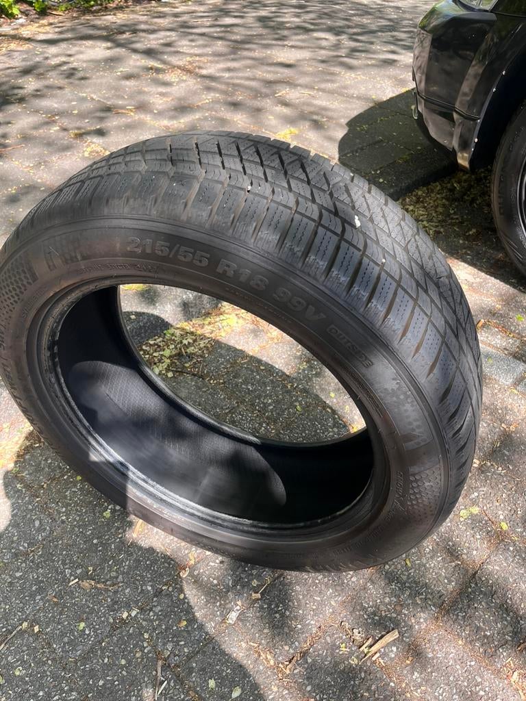 Winter Kumho 215 55 r18, Auto diversen, Ophalen of Verzenden, Zo goed als nieuw