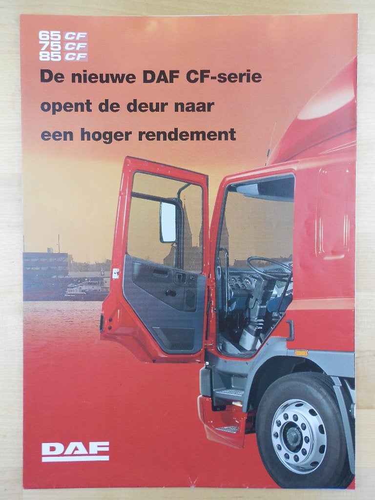 DAF 65CF 75CF 85CF Poster Brochure 1998 – 65 75 85 CF, Ophalen of Verzenden, Zo goed als nieuw, Overige merken, DAF