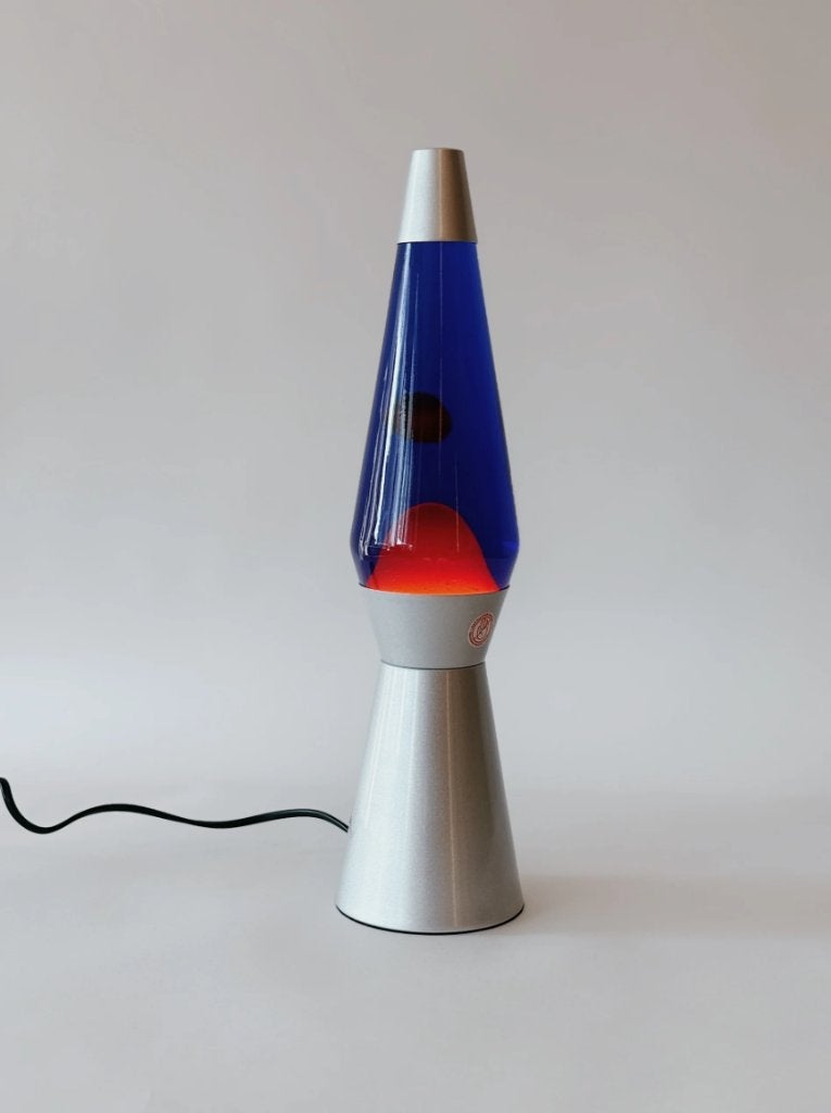 RETRO LAVALAMP | BLAUW/ORANJE, Verzamelen, Ophalen of Verzenden, Huis en Inrichting
