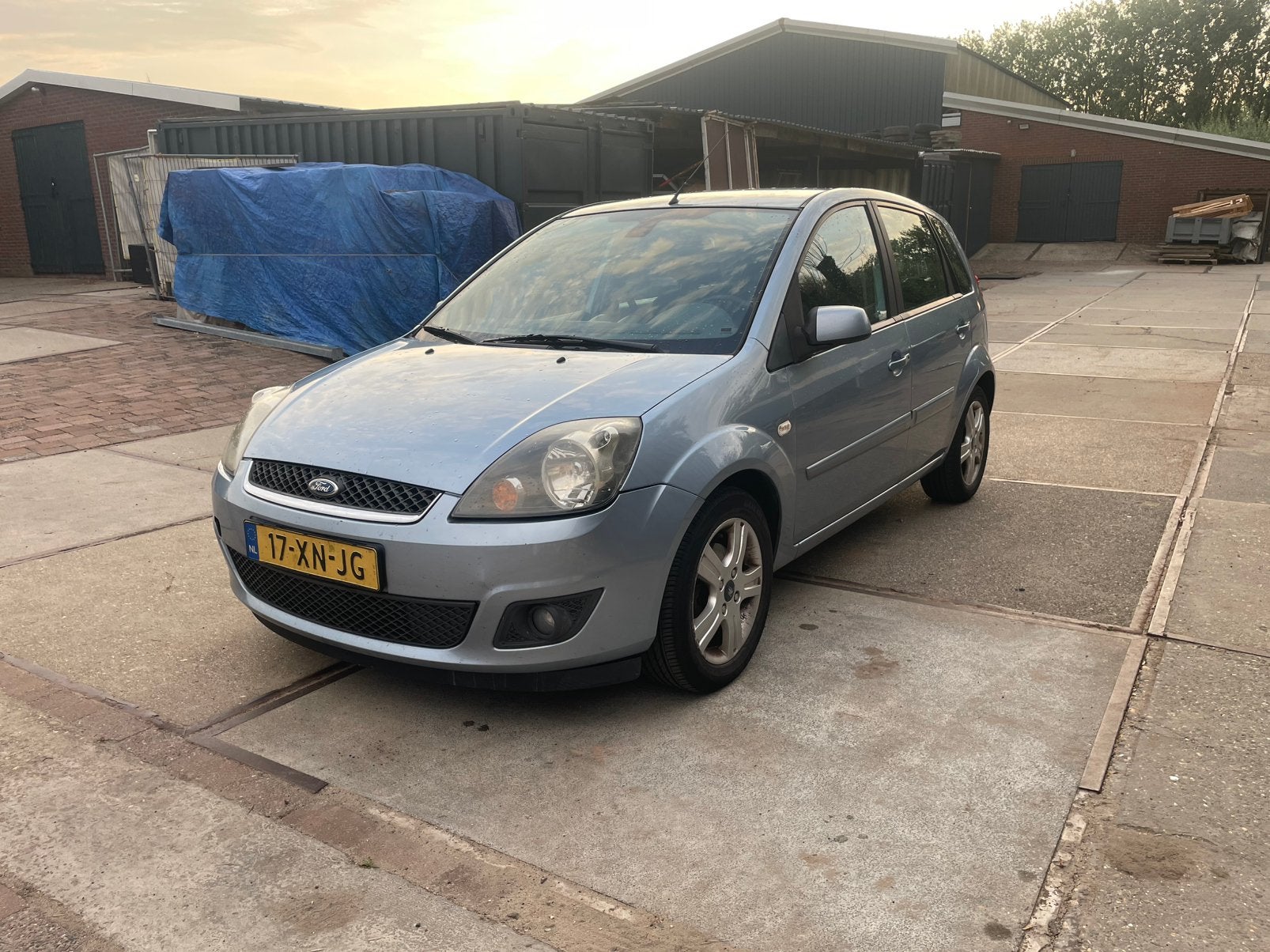 Ford Fiësta 1.3 8V 5DR 2007 Blauw, 1299 cc, Stof, 40 €/maand, Zwart