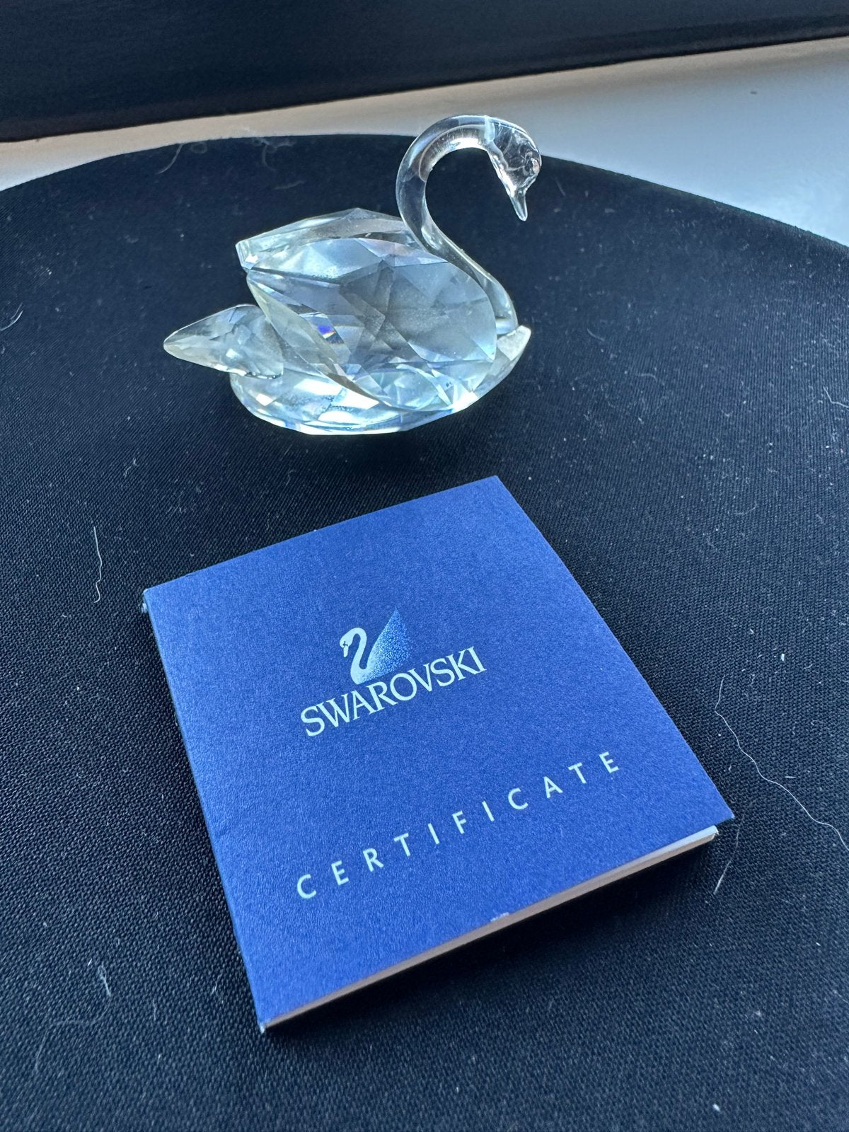 2. Swarovski kristallen zwaan met certificaat, Ophalen of Verzenden, Zo goed als nieuw, Figuurtje