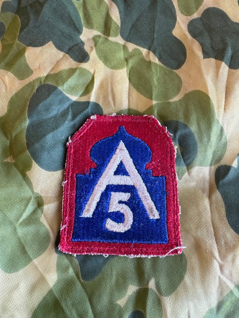 Tweede wereldoorlog US 5th Army patch (1), Ophalen of Verzenden, Landmacht, Amerika, Embleem of Badge