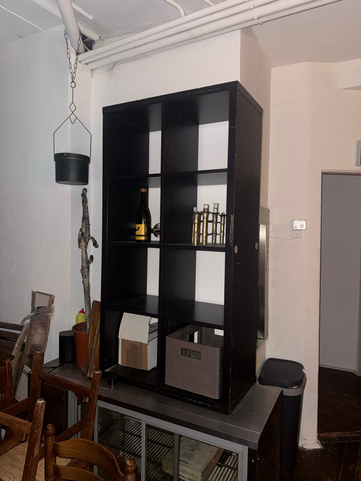 IKEA KALLAX Kast Zwart, Huis en Inrichting, Ophalen, Gebruikt