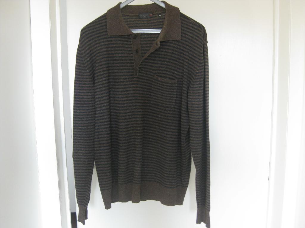 Corneliani Wollen Polo  Cashmere/ Silk Maat 48, Corneliani, Maat 48/50 (M), Zwart, Ophalen of Verzenden