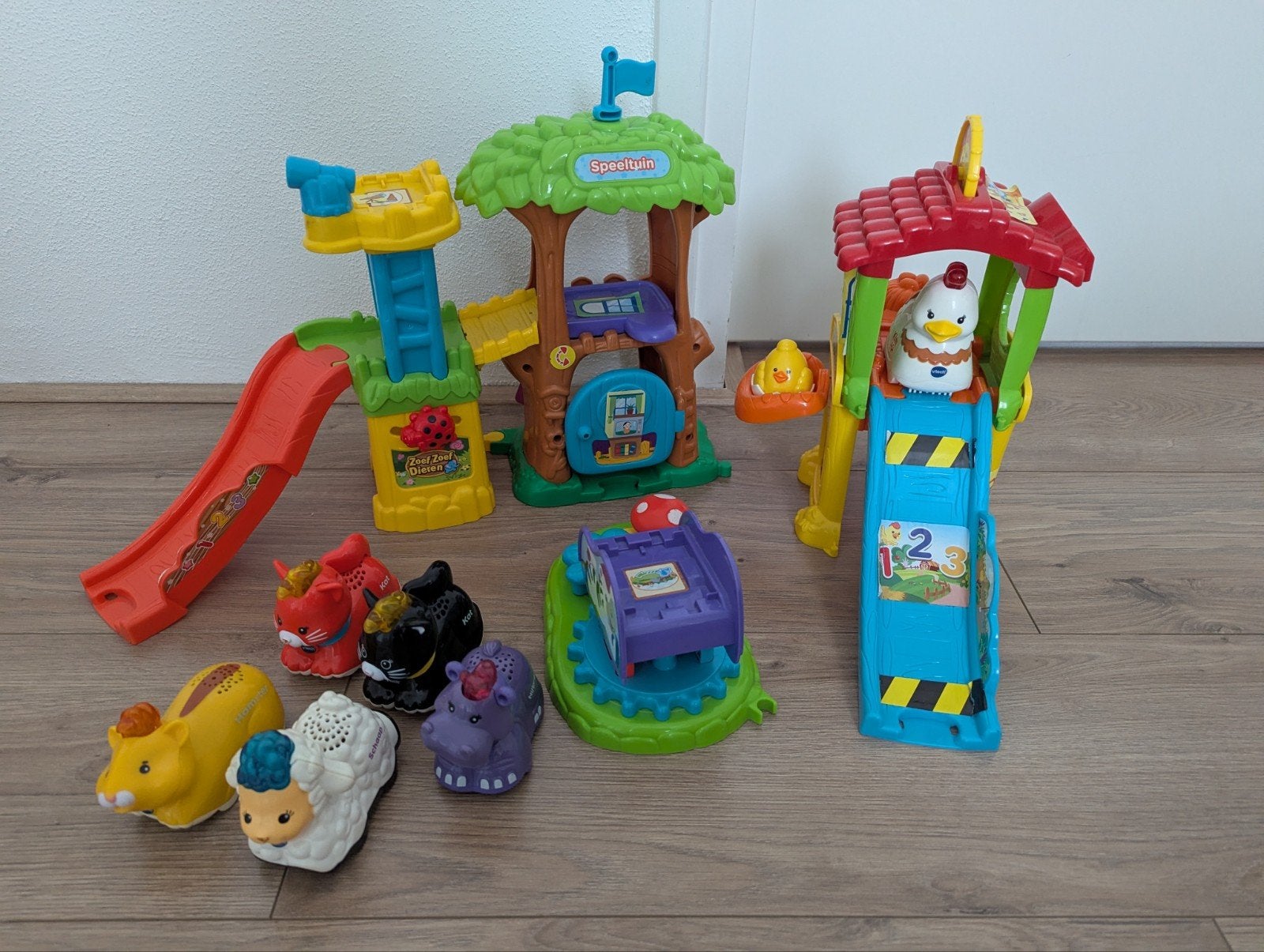 VTech Zoef Zoef Dieren Speeltuin en Kippenhok met Dieren, Ophalen, Gebruikt, 2 tot 4 jaar